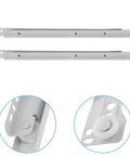14 Inch Heavy Duty Drawer Slides For Cabinets And Keyboard Trays, Two Pack, with ball bearing section track, powder-coated rails.