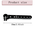 Two Pack 7075 Aluminum 25T Servo Arm Horns Long Steering Servo Arms For RC Cars Planes And Helicopters Black, 59mm size