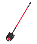 Heavy Duty Round Point Shovel With Fiberglass Long Handle And 14 Gauge Steel Head For Gardening Digging And Landscaping Square