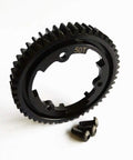 Hardened Steel 50T Main Spur Gear 1 Mod M1-1 PC For 1/5 X-Maxx 1/7 XO-1 1/10 E-Revo 2.0 MAXX with bolts displayed