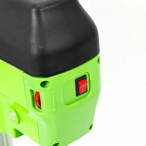 Powerful 480W Mini Bench Drill Press Machine With Dual Speed Settings Up To 11000 RPM close-up of power switch and controls