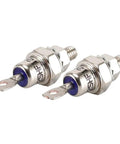 Two Beefed-Up Stud Mount Diode Rectifiers 1200V 85A 40A 25A With Positive Cathode Or Negative Anode for industrial use.
