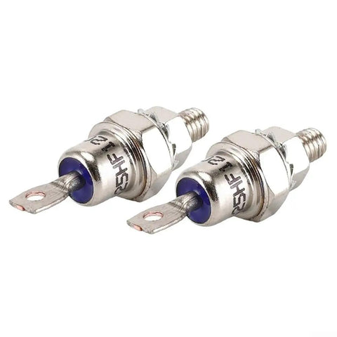 Two Beefed-Up Stud Mount Diode Rectifiers 1200V 85A 40A 25A With Positive Cathode Or Negative Anode for industrial use.