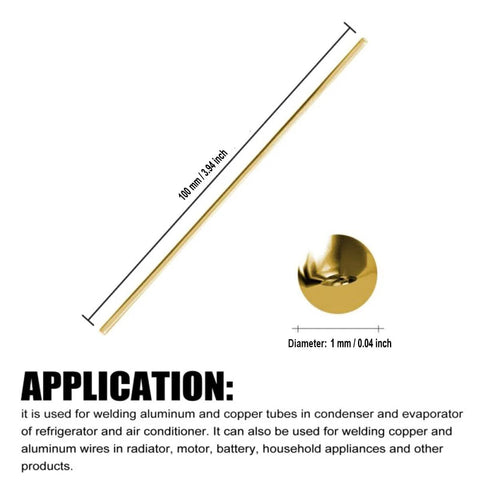 Solid Brass Rods One Millimeter By One Hundred Millimeters Pack Of 30 For Knife Making Handles Pins And Rivets DIY Hobby Hardware For Crafts Knifemaking Scales Model Cars And General Projects With Smooth Finish And Easy To Cut shown in packaging with dimensions.