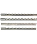 Four high-speed steel broach bits from a Push Type Keyway Broach Set 16mm and 18mm High Speed Steel Cutting Tool for CNC Router and Lathe