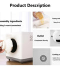 Heavy Duty Electric Coffee Bean Roaster Machine With Rapid Heat Cycling And Fool Proof Timers For Bold Flavor Hits And Easy Peasy Roasting Sessions Straight At Home showing disassembly feature for easy washing.