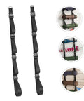 Heavy Duty Adjustable Wall Storage Straps For Garage Organization Rock Solid Wall Mount System To Hold Tools And Equipment, black steel design.
