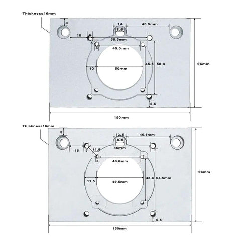 Z Axis Motion Table Sliding Stage Travel 100mm To 1200mm With HGR20 Linear Guides And SFU1610 Ball Screw Heavy Duty CNC Sliding Table For Stepper Or Servo Motors Ideal For Robotics And Automation, 150x96mm, 16mm thick plate