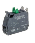 ZBE101 N O Contact Block Pack Of 5 For Industrial Automation And Electrical Panels side view of switch module.