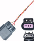 No Sweat Swap Battery Current Sensor Connector Harness Plug Compatible With Buick Allure Cascada Century Enclave Encore Lacrosse Lucerne Regal Terraza Verano close-up showing wiring and connectors.