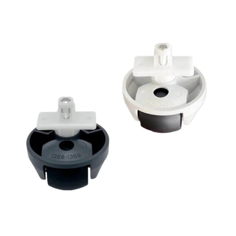 Roborock Q7 Max omni wheel replacement - gray and white wheels for seamless navigation in tight spaces.