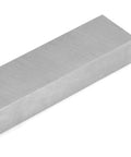 HSS lathe tool blank, side view, rectangular 14x25x200 mm, brushed steel