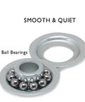 Ultra Quiet Sealed 6200ZZ Nylon Garage Door Rollers Wheel With 11 Ball Bearings detail showing smooth operation