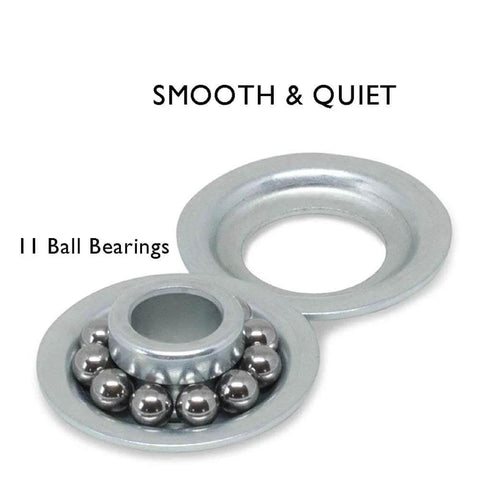 Ultra Quiet Sealed 6200ZZ Nylon Garage Door Rollers Wheel With 11 Ball Bearings detail showing smooth operation