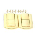 Heavy Duty Zinc Alloy Toggle Catch Lock Hasp Latch Set For Boxes Cabinets Drawers, Tough 4 Pack With Screws, Compact 43mm By 22mm Size