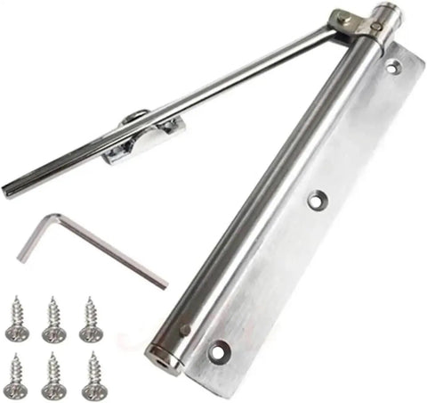 Heavy Duty Automatic Door Closer With Adjustable Aluminum Alloy Hydraulic Spring System Smooth Soft Close For Home Or Office view