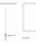 Instructions for installing wire in Top Shelf Cheese Slicer Kit With Kickass Stainless Steel Wires And Slick Wood Handles.