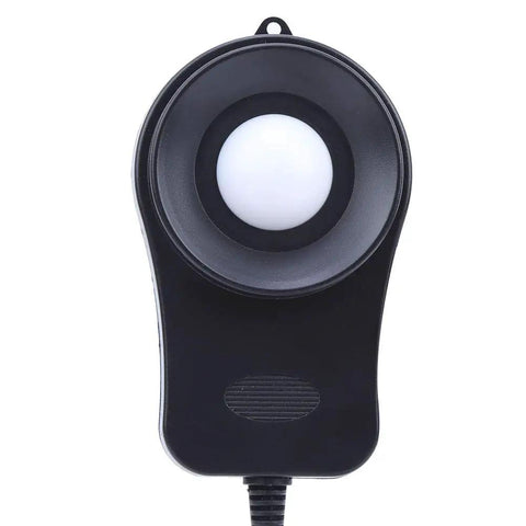 Handheld Digital Illuminance Meter Lux Meter With Auto-Ranging Photometer, Pro-Grade Portable Light Meter For Indoor And Outdoor Use, Smart Digital Display, Lux Range 2000 20000 200000 lx, HS1010A black ABS sensor head