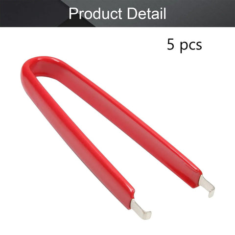 Heavy Duty IC Puller And Chip Extractor Kit Featuring Stainless Steel Construction And Insulated Vinyl Grip To Safely Remove Pin Components Without Static Nonsense Includes 5 Legit Essential Tools, red ergonomic puller tool.