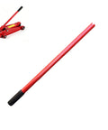 Beefy Heavy Duty Jack Handle Extension for Hydraulic Bottle Jacks, No Slip Sleeve, Easy Install, 12T-16T, Red, Solid Grip