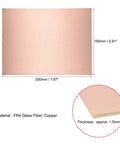 Single Sided Copper Clad FR4 PCB Board for DIY Prototyping 200x150mm 1.5mm Thick with dimensions and material details
