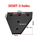 90x90x4mm L Shape Outside Joining Plate Bracket For 3030 V Slot Aluminum Extrusion Profiles Tough As Nails Heavy Duty 5 Hole Corner Connector