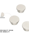 Brushed Nickel Cabinet Knobs 20 Pack Round Zinc Drawer Knobs For Kitchen Hardware Dressers And Closets With Ergonomic Rounded Design