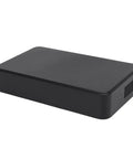 Heavy Duty UPS Battery Backup With Massive 18000 Mah Reserve And Flexible Adjustable Outputs 5V 9V 12V Dual Ports side view of black portable power bank