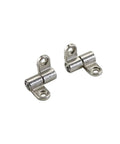 Set Of 6 Zinc Alloy Friction Positioning Hinges With 360 Degree Rotation Symmetrical Adjustable Torque Heavy Duty Hardware For Cabinets And Equipment Precision Connection Components For DIY Projects, close-up view of two hinges