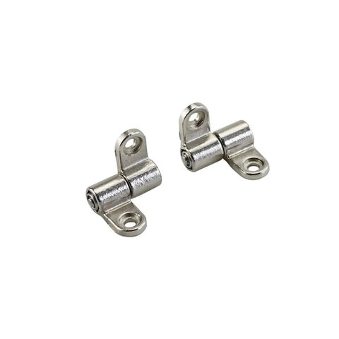 Set Of 6 Zinc Alloy Friction Positioning Hinges With 360 Degree Rotation Symmetrical Adjustable Torque Heavy Duty Hardware For Cabinets And Equipment Precision Connection Components For DIY Projects, close-up view of two hinges