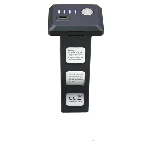 Close-up of 11.1V 3S 2600mAh 28.86Wh LiPo Battery for F7 F7S F7GB2 Drones showing charge indicator and labels