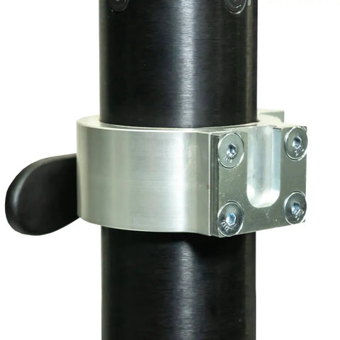 Close-up of external collar on Electric High Lift Off Road Jack With 2000 LB Lift Capacity, showcasing sturdy metal construction.