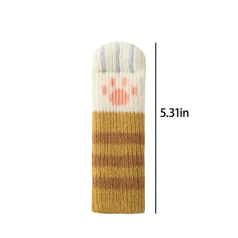 Four Pack High Elastic Chair Leg Socks Durable Double Layer Elastic Woven Fabric Non Slip Noise Reducing Furniture Leg Covers