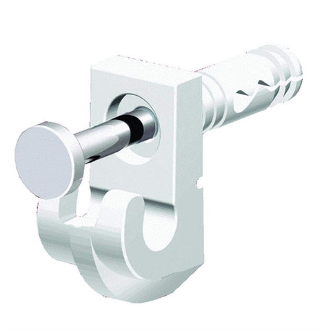 Wire Shelving Back Wall Clips For Drywall Installation 48 Pack White Preloaded Back Clips For Easy Mounting Secure Standard Shelf Support One Clip Per Foot Of Shelf Span Heavy Duty Wall Mount Hardware
