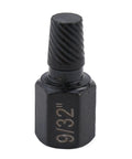 Rock Solid 10 Piece Screw Extractor Set for Stripped Bolts and Broken Fasteners with Left Hand Drill Bits to Pop Out Rusted Stuck Hardware Like A Boss Fast 3/16" extractor close-up
