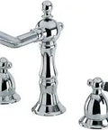 Duchess Widespread Bathroom Faucet in Polished Chrome, Solid Brass, 8 to 16 Inch Deck Mount, 3 Hole Install, Traditional Style