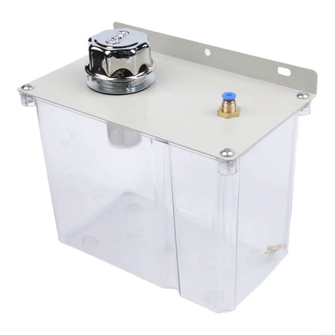 Built Tough Kickass Three Liter Machine Tool Cooling Sprayer clear PVC reservoir with metal cap and connector for CNC lubrication.