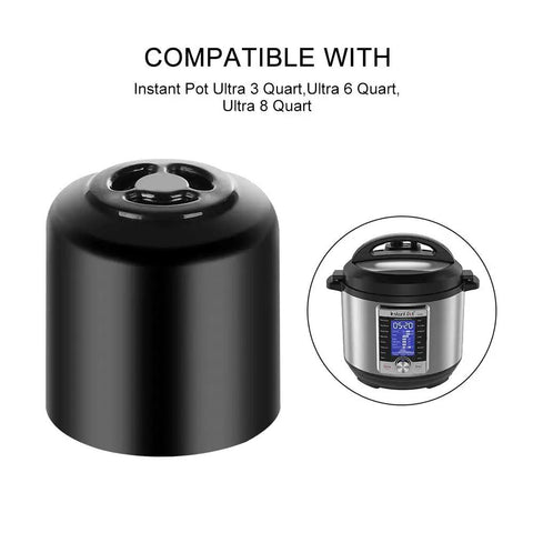 Steam Release Valve For Instant Pot Duo Series Replacement Compatible With Duo Nova Duo Gourmet shown with Instant Pot.