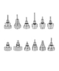 12 Types 24 Piece Pro Grade Watch Push Button Repair Kit Stainless Steel Waterproof Durable Tools assorted tips displayed