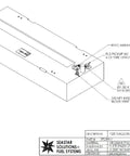 Below Deck Permanent Aluminum Fuel Tank For Pre 2011 Boats Featuring 3/8 In Poplock Outlet And Molded Fill Neck Ethanol Resistant Marine storage tank diagram.