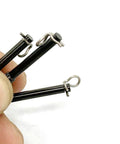 Close-up of Six Pack Caliper Cotter Pin Set For Bicycle Disc Brakes Replacement Clips Snap Rings Springs Stainless Steel