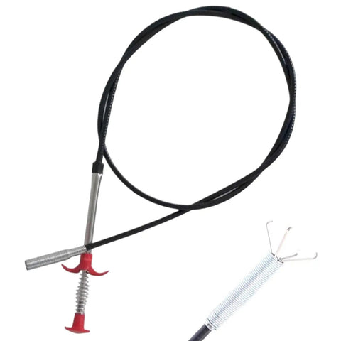 79 Inch Stainless Steel Four Claw Toilet Auger Bendable Drain Snake Clog Remover For Sink And Tub with flexible tip