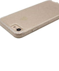 Gold glitter phone case for smartphone, corner view
