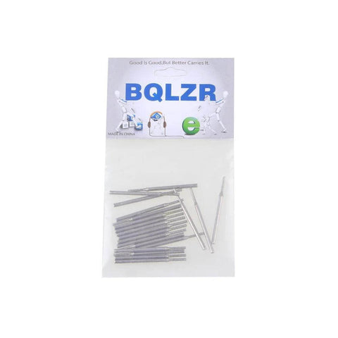 BQLZR silver 1.5mm diamond electroplated core drill bits for gems, pack of 20, front view