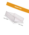 Straight Up Game Changer Plastic Drawer Storage Basket For Clothes Towels And Blankets seen from above showcasing size and design.