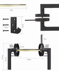 Heavy Duty Stainless Steel Gate Latch For Wooden Fences And Garden Pools showing dimensions and parts for installation.