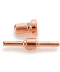 Top Tier Plasma Cutter Consumables Set Featuring 80 Or 160 Long Tip Electrodes And Precision Nozzles Made From Durable Metal For PT31 And LG40 Machines showing copper electrodes.