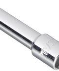 Close-up of 11/32 inch chrome shaft from 7-Piece Hollow Shaft Nut Driver Set With Cushion Grip Handles, 3-Inch Shafts, Precision Machined Tips