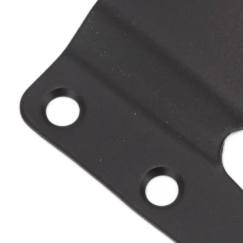 Close-up of Interlocking Sofa Connector Brackets Set For Sectional Sofas And Furniture, Heavy Duty Iron Connectors, screw holes visible.