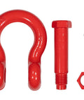 Beefy 4 Pack 1 Inch Anchor Shackle Forged Carbon Steel With Safety Screw Pin Bolt Type Heavy Duty D Ring Shackle For Towing And Rigging